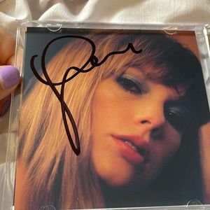 Midnights signed cd Mahogany disc